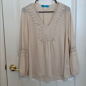 buttons- Cream Tunic